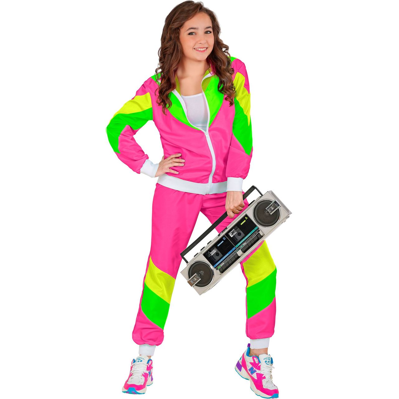 Costume Tuta Anni 80 Neon da bambino