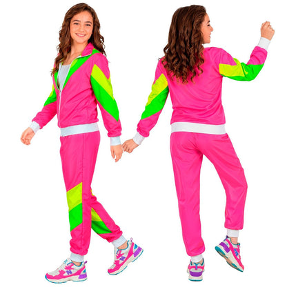Costume Tuta Anni 80 Neon da bambino