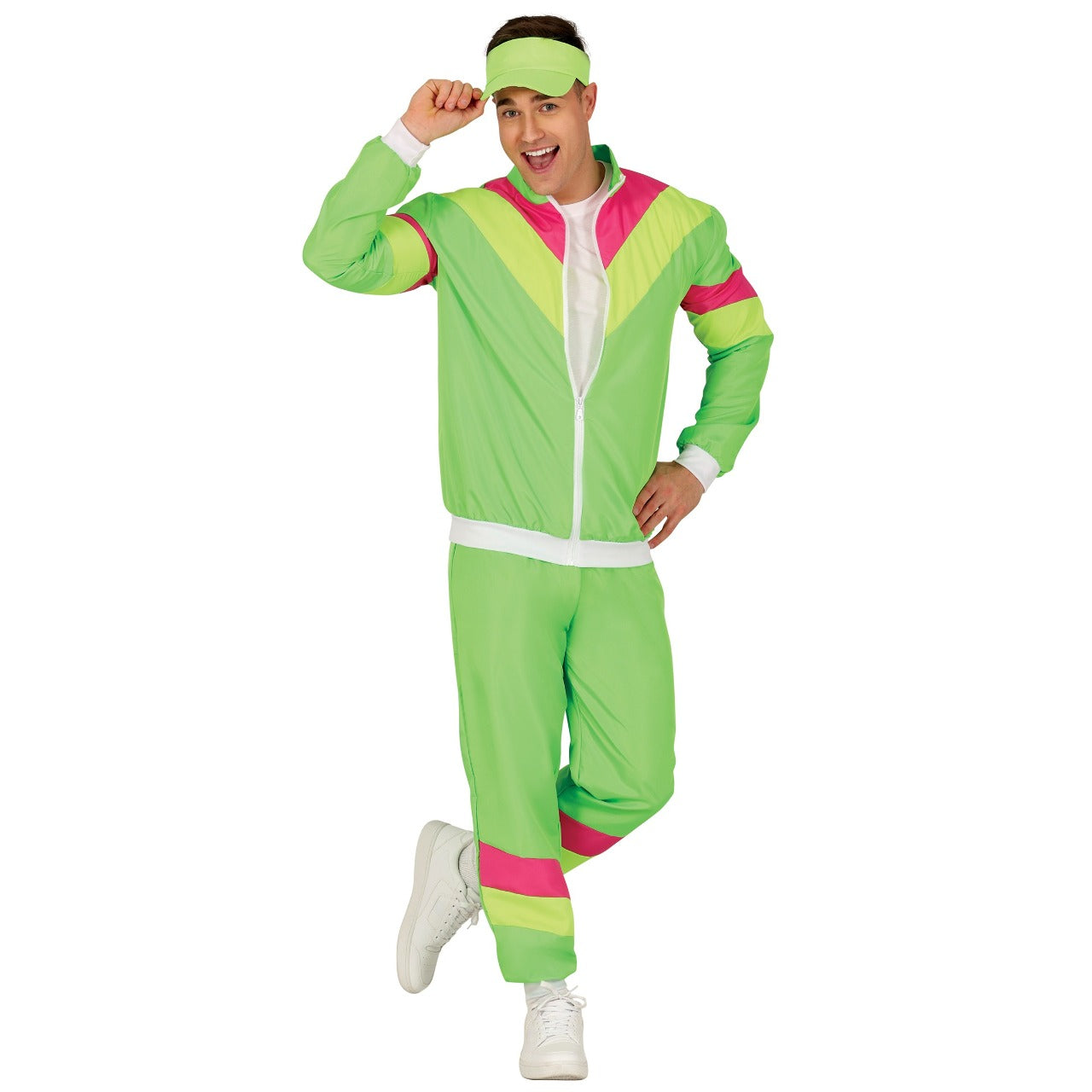 Costume da tuta verde anni '80 per adulto