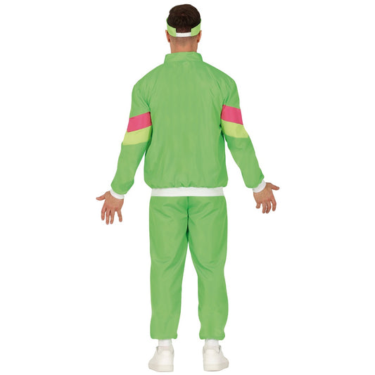 Costume da Tuta verde anni '80 per adulto