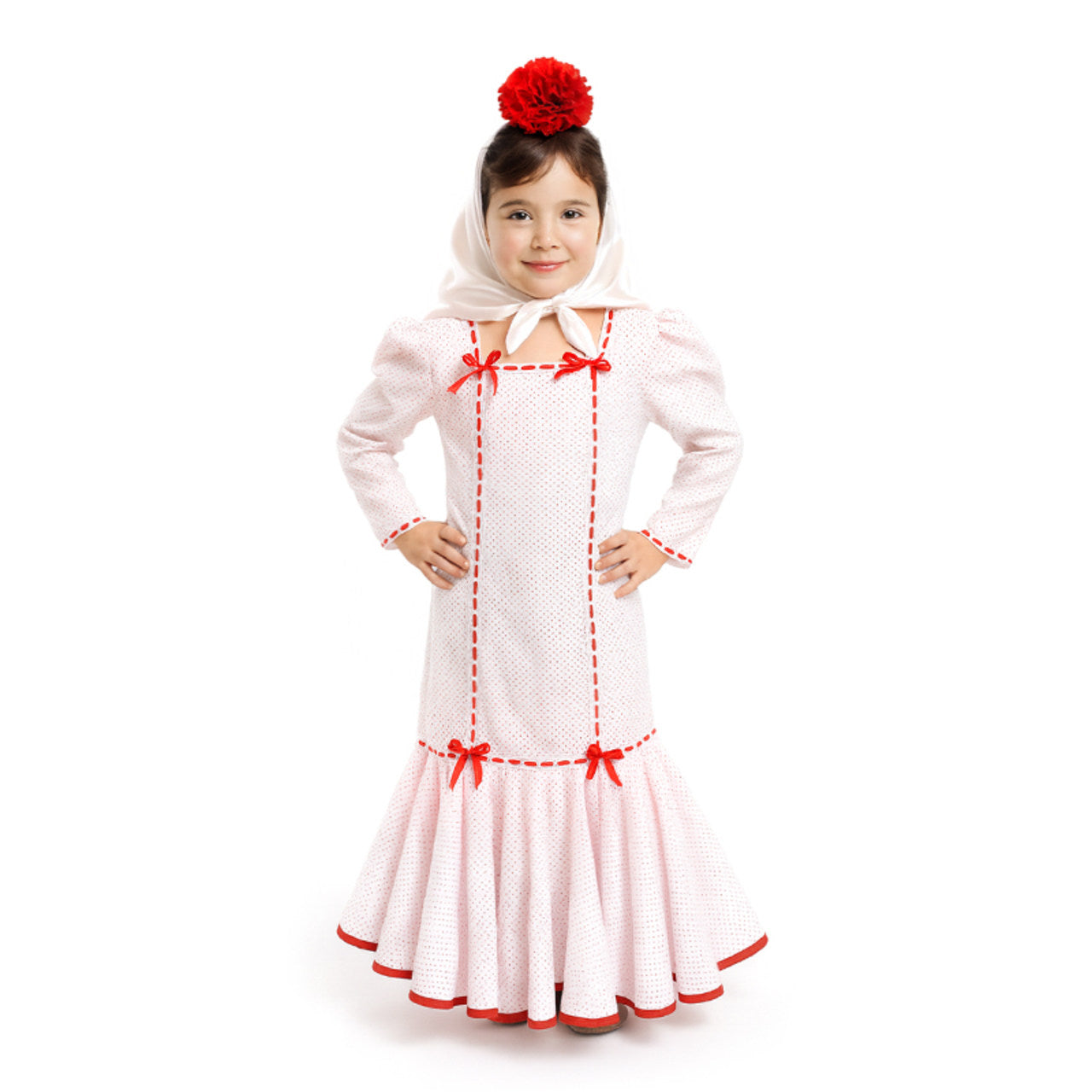 Costume da chulapa Tradizionale Spagnola Marisol per bambina
