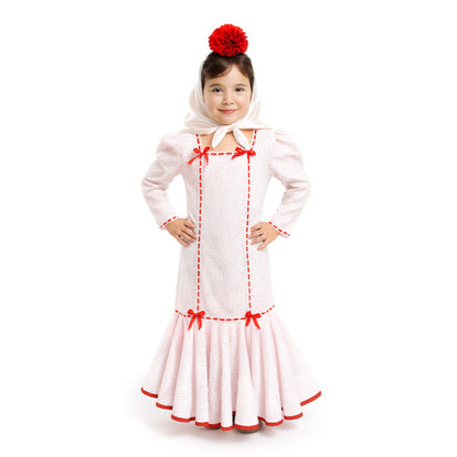 Costume da chulapa Tradizionale Spagnola Marisol per bambina