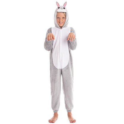 Costume da coniglio grigio per bambini