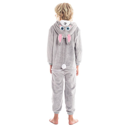 Costume da coniglio grigio per bambini