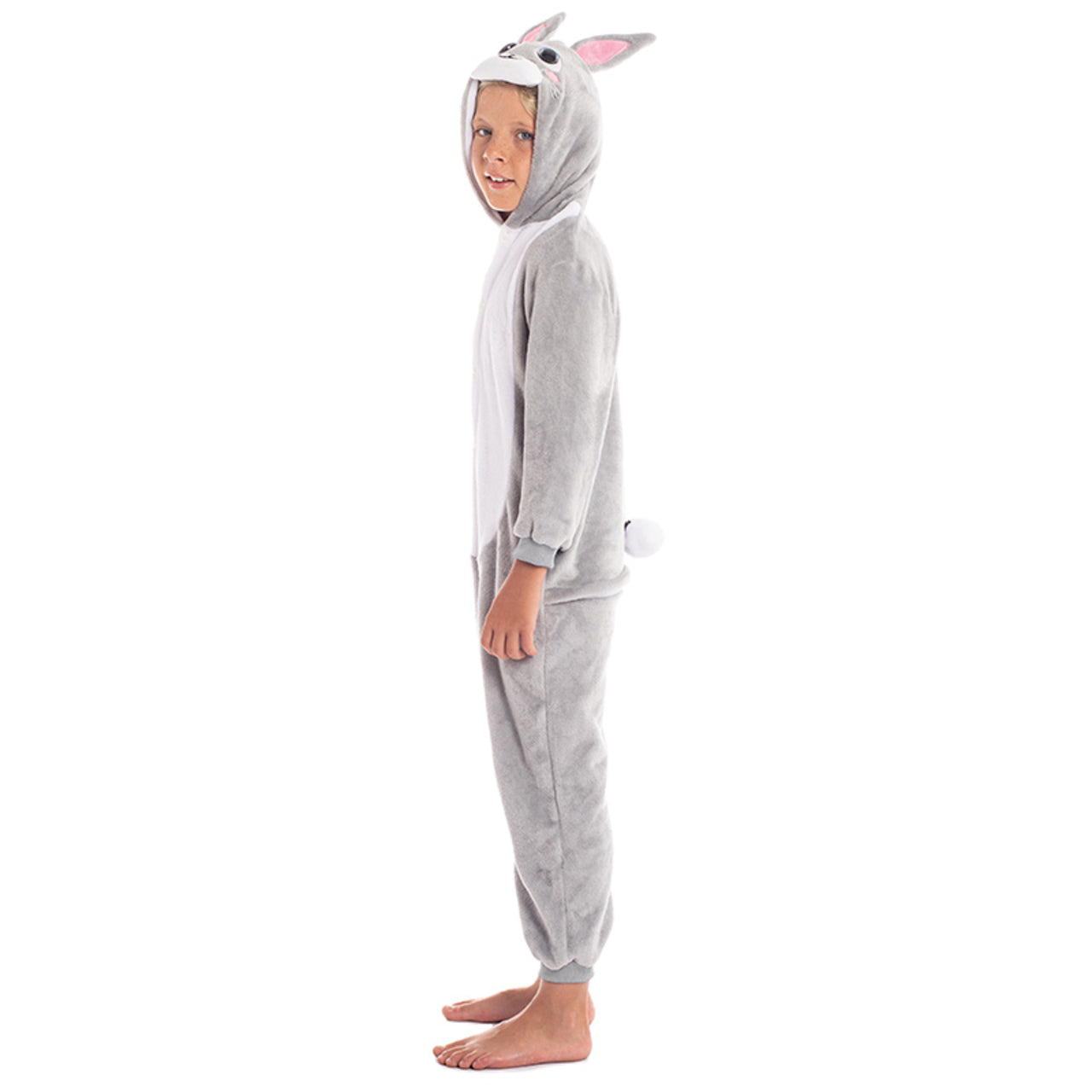 Costume da coniglio grigio per bambini