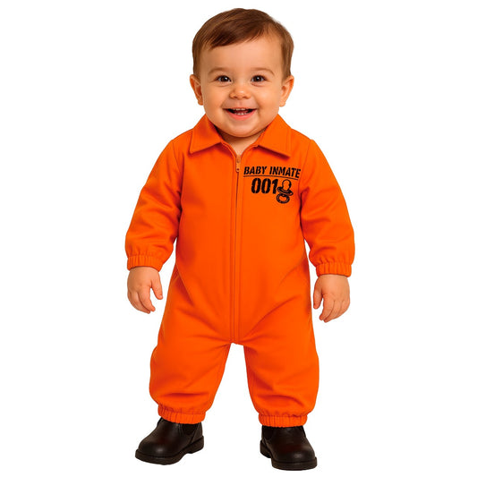 Costume da Detenuto Americano Arancione per neonato