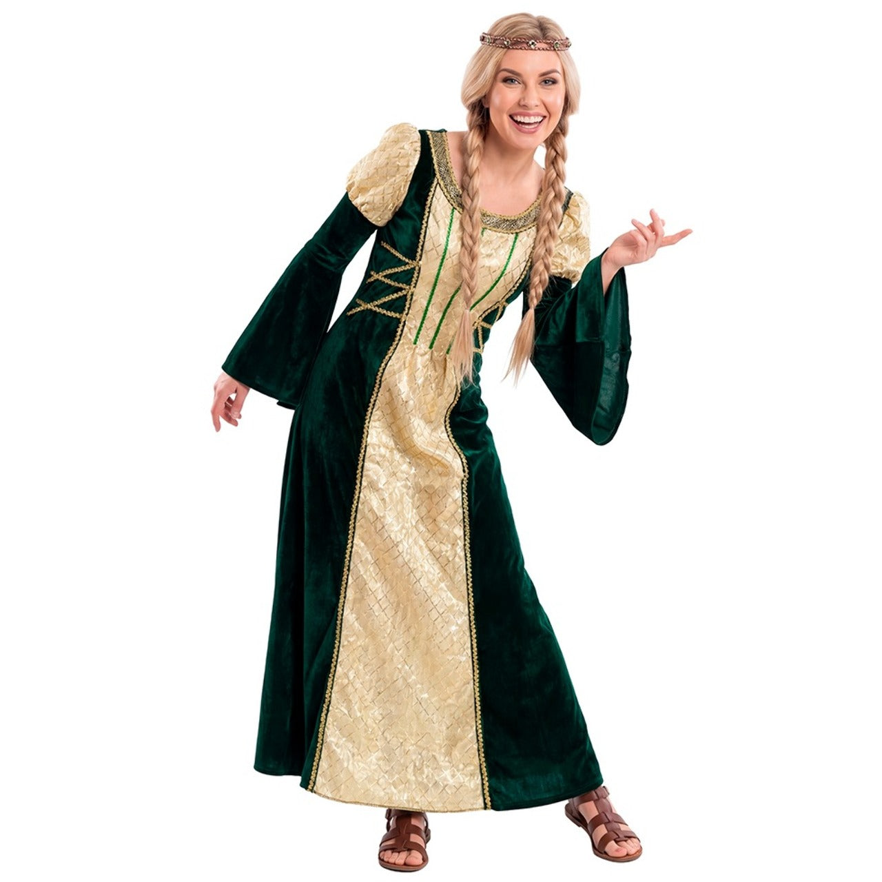 Costume da Dama Medievale Esmeralda per donna