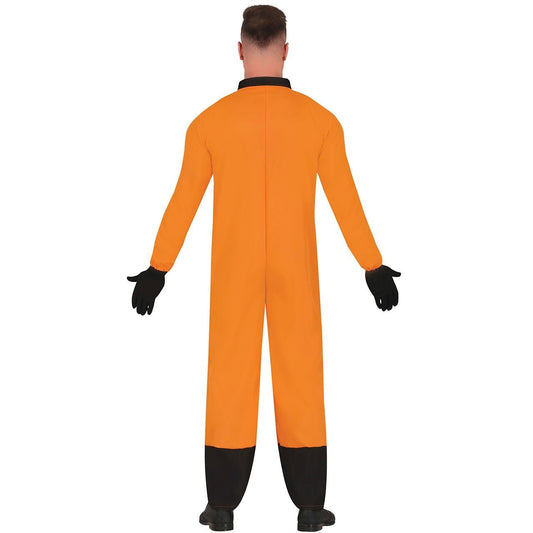 Costume da astronauta arancione per adulto