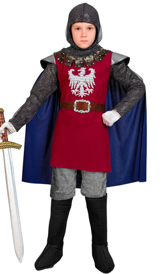 Costume da cavaliere medievale Felipe per bambino