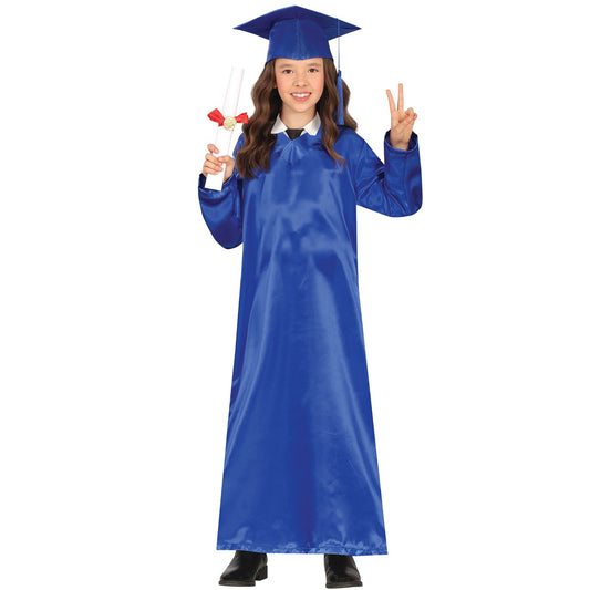Costume da laureato blu da bambino
