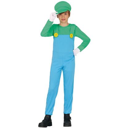 Costume da macchinista Luigi da bambino