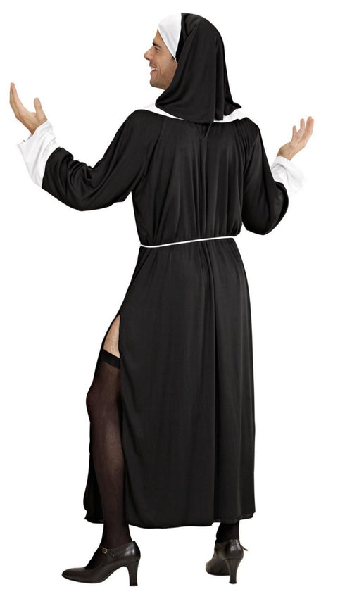 COSTUME DA UOMO Suora religioso divertente santa sorella carnevale