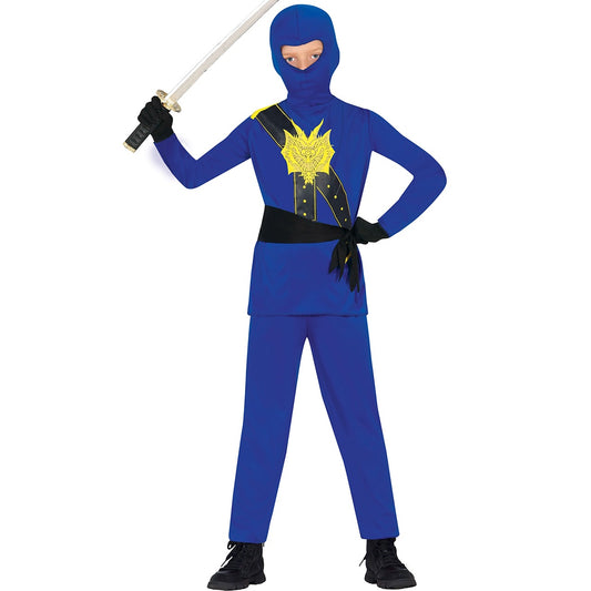 Costume da ninja blu per bambini