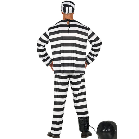 Costume da prigioniero evaso per adulto