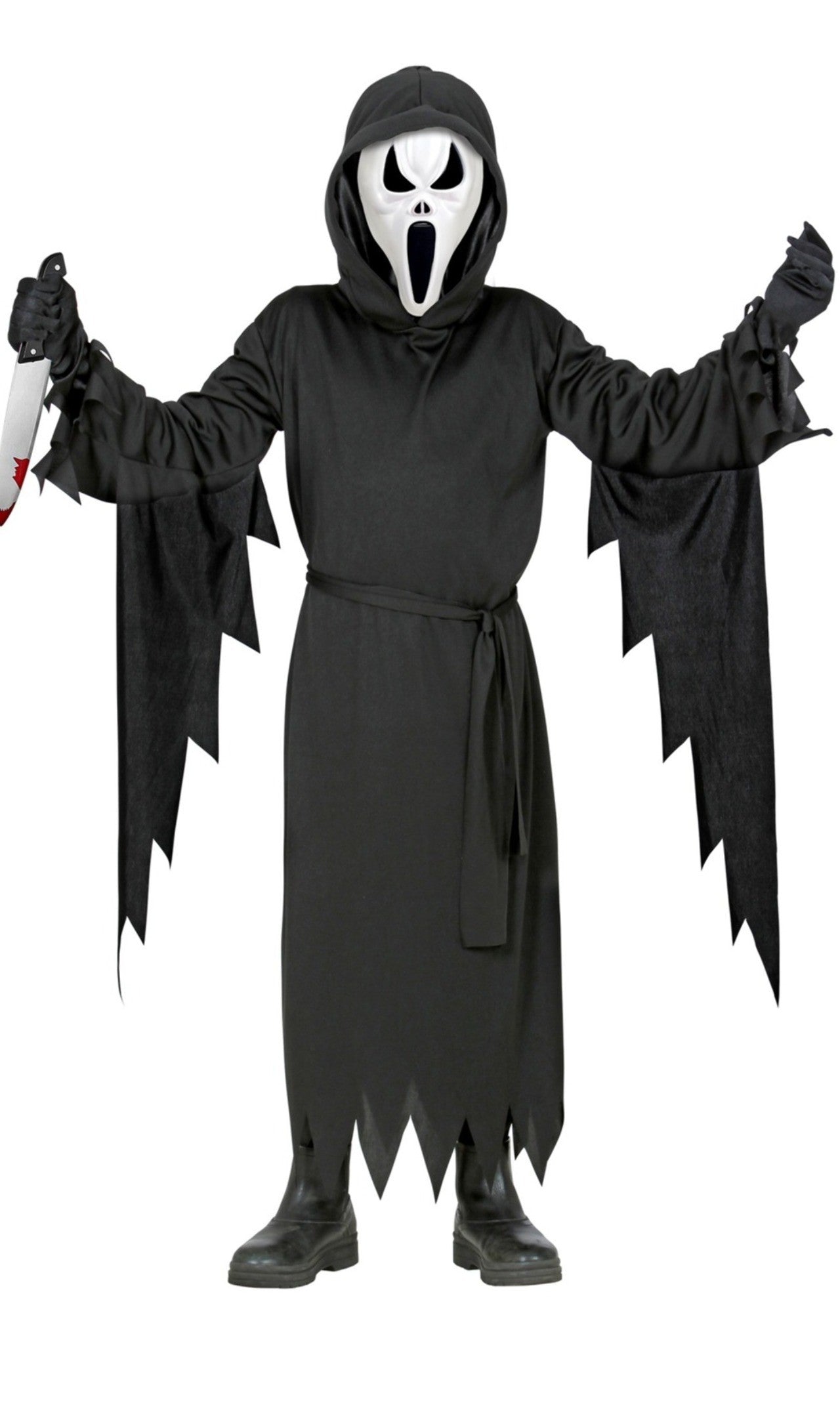 Costume da Scream nero per bambino