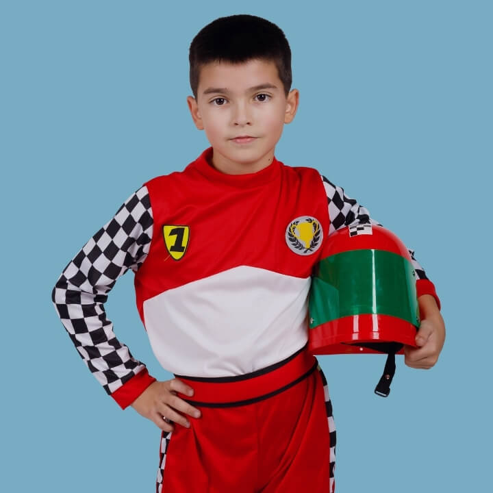 Costume carnevale pilota hot sale ferrari bambino