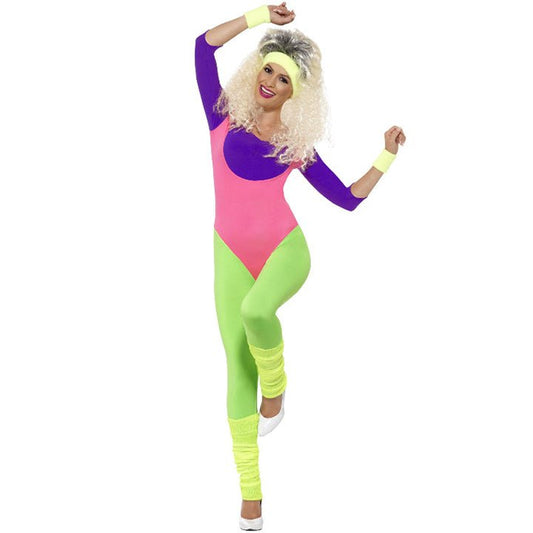 Costume da atleta di aerobica per donna