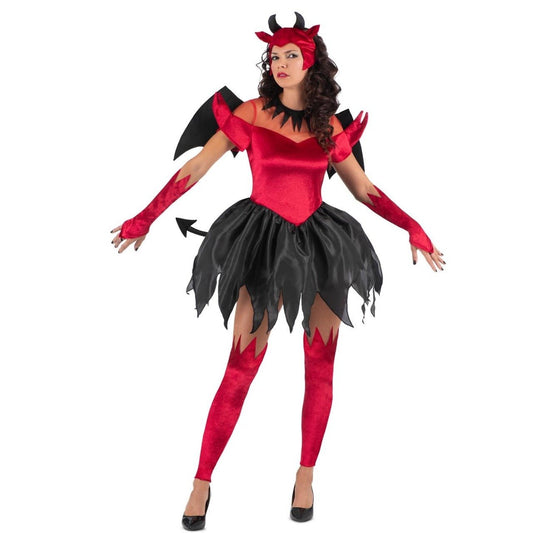 Costume da Diavolo Alato Rosso per donna