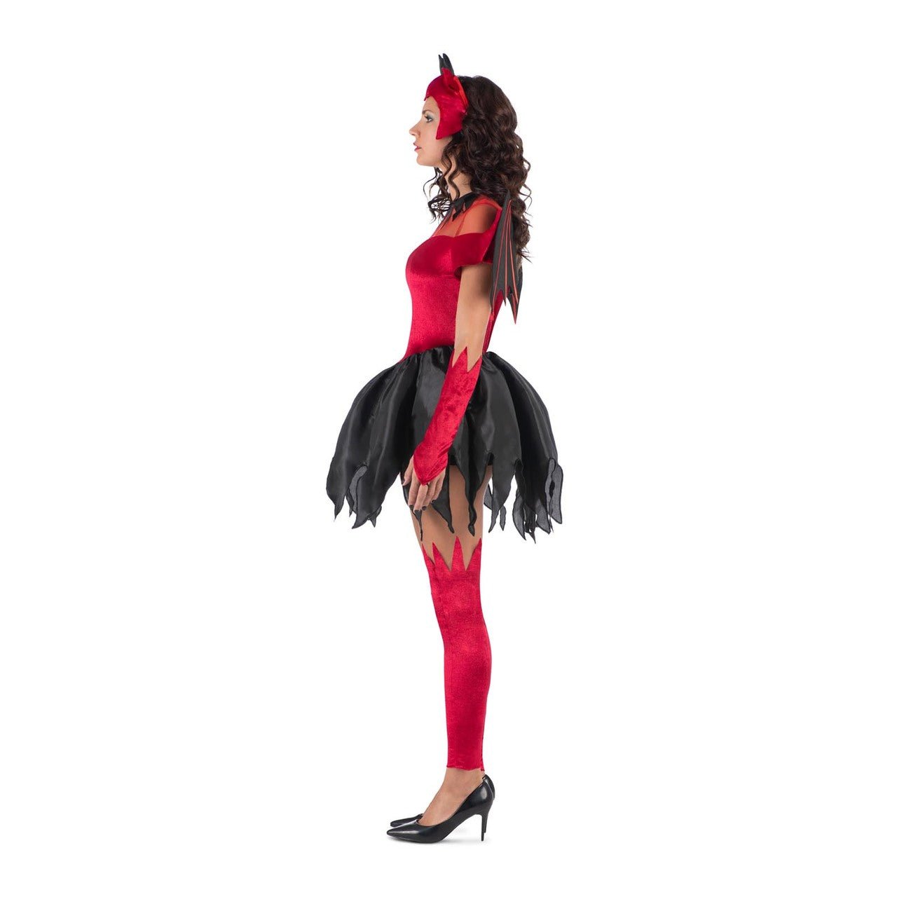 Costume da Diavolo Alato Rosso per donna