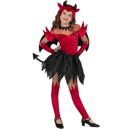 Costume da Diavolo Alato Rosso per bambina