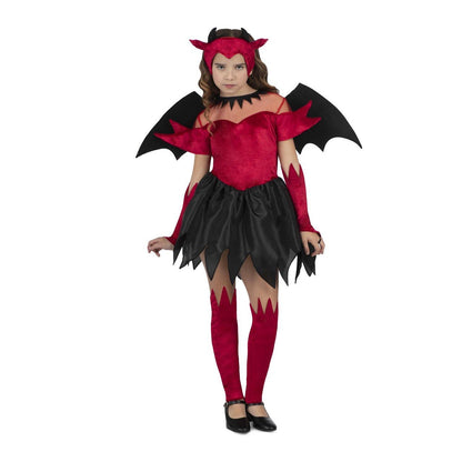 Costume da Diavolo Alato Rosso per bambina