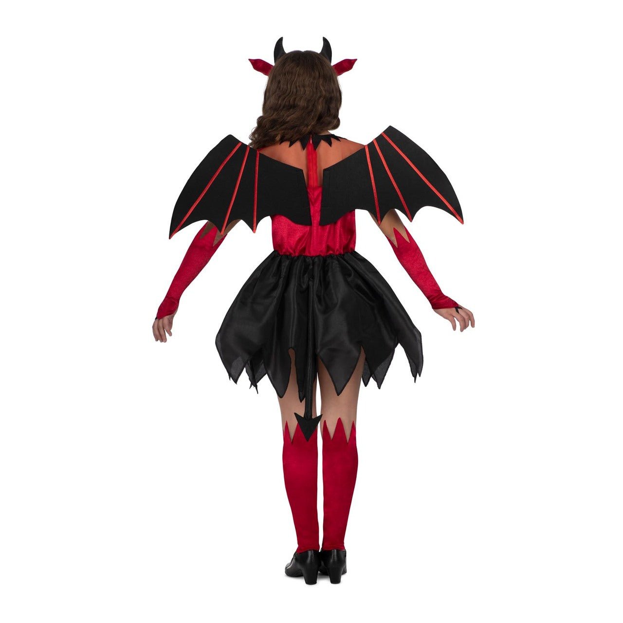 Costume da Diavolo Alato Rosso per bambina