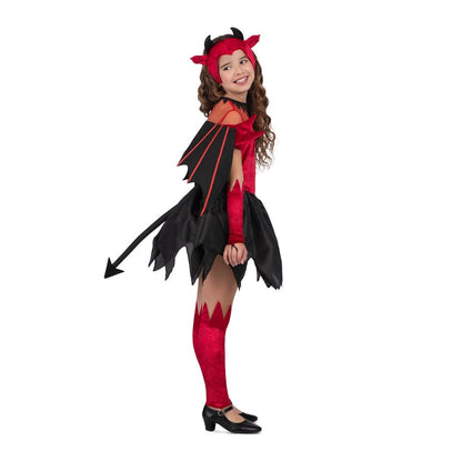 Costume da Diavolo Alato Rosso per bambina