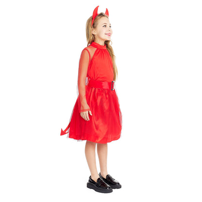 Costume da Diavolessa Rossa per bambina
