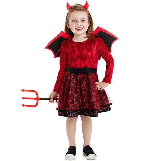 Costume da Diavola Tridente per bambina