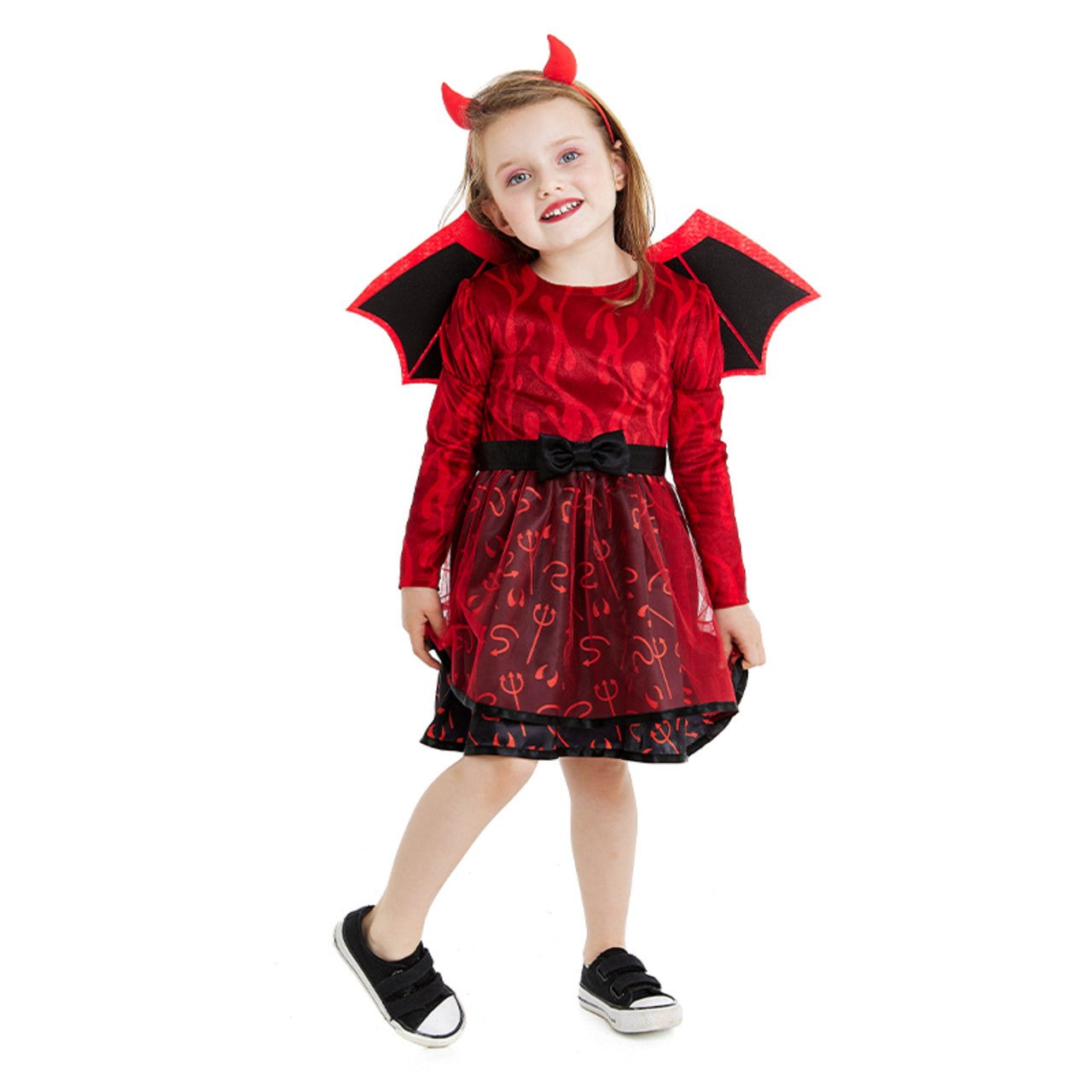 Costume da Diavola Tridente per bambina