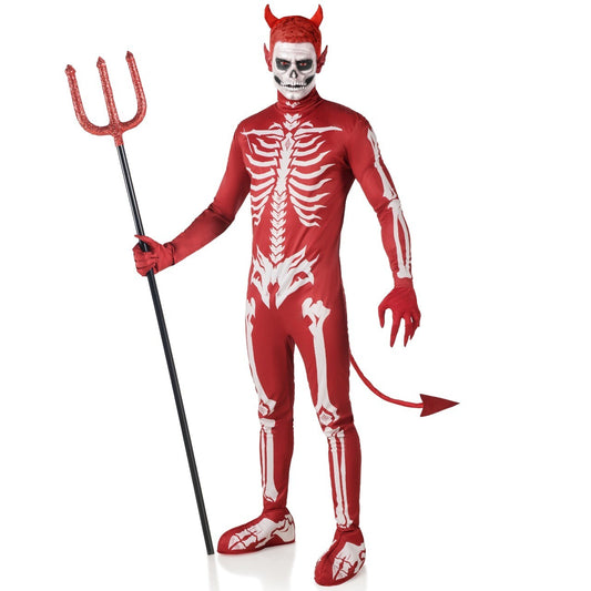 Costume da diavolo scheletro per adulto