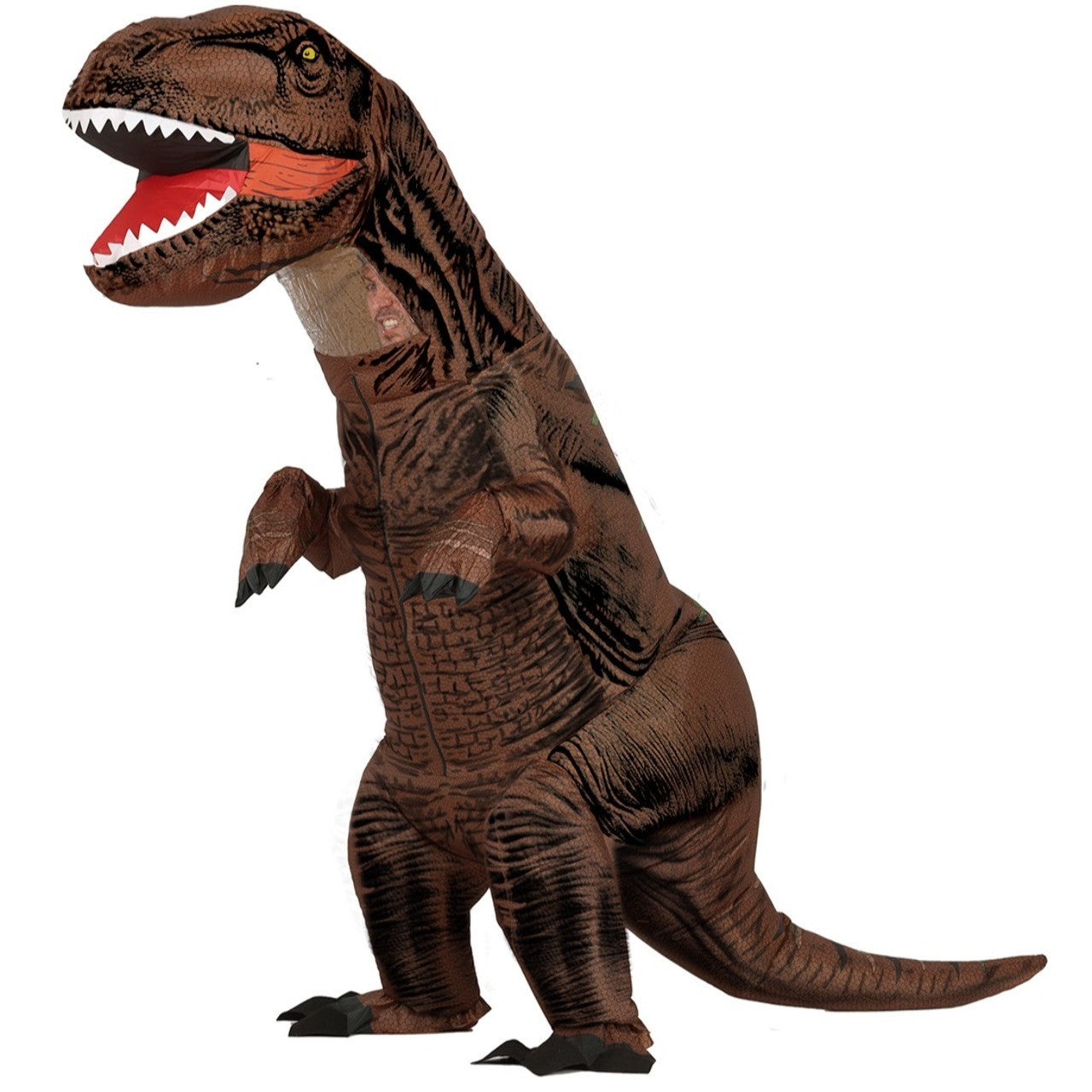 Costume gonfiabile da dinosauro T-Rex per adulto