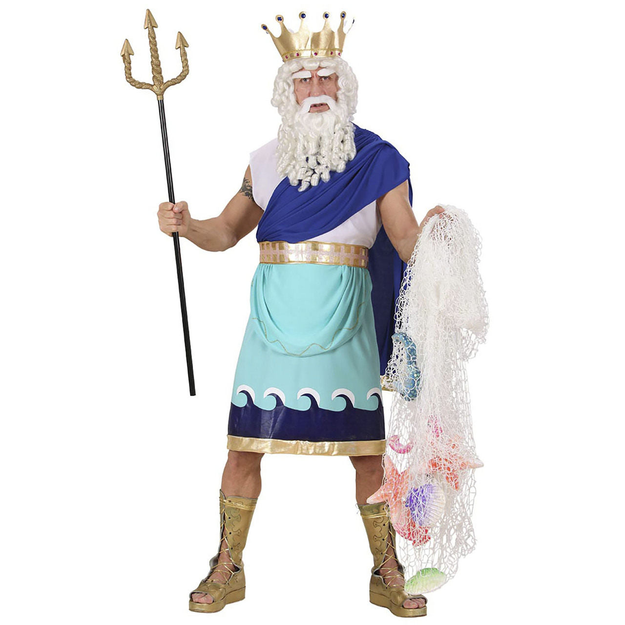 Costume da Dio Greco Poseidone Deluxe per adulti
