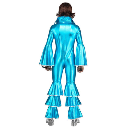 Costume da Disco blu per uomo