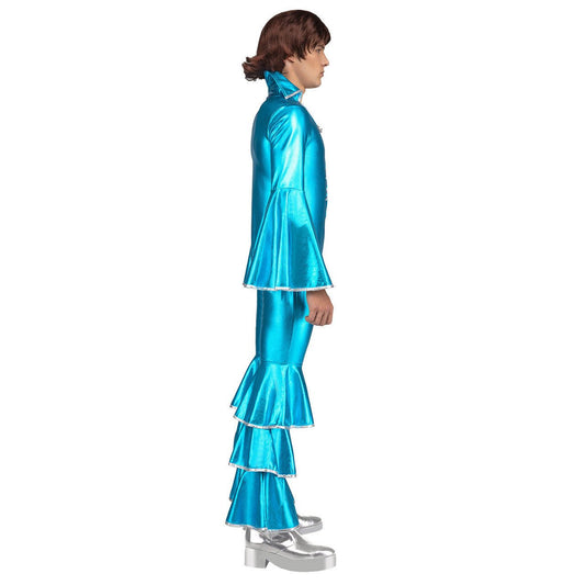 Costume da Disco blu per uomo