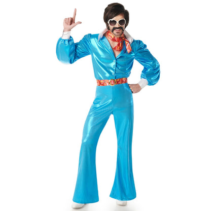 Costume da Disco Floreale Anni '70 per uomo