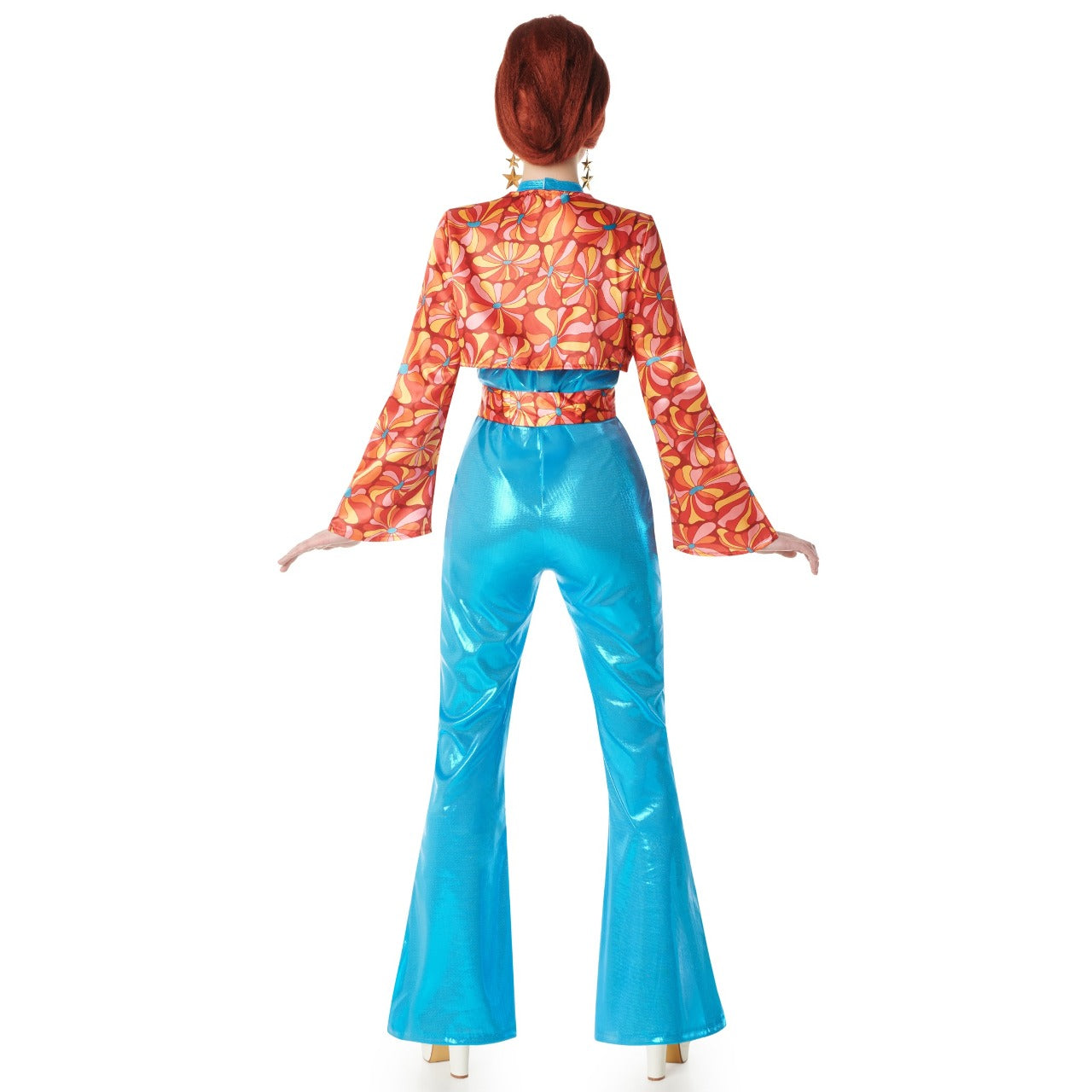 Costume da Disco Floreale anni '70 da donna