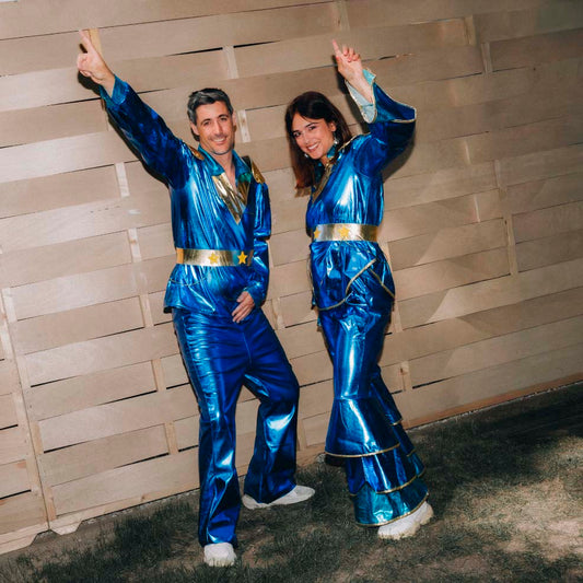 Disfraz disco pareja