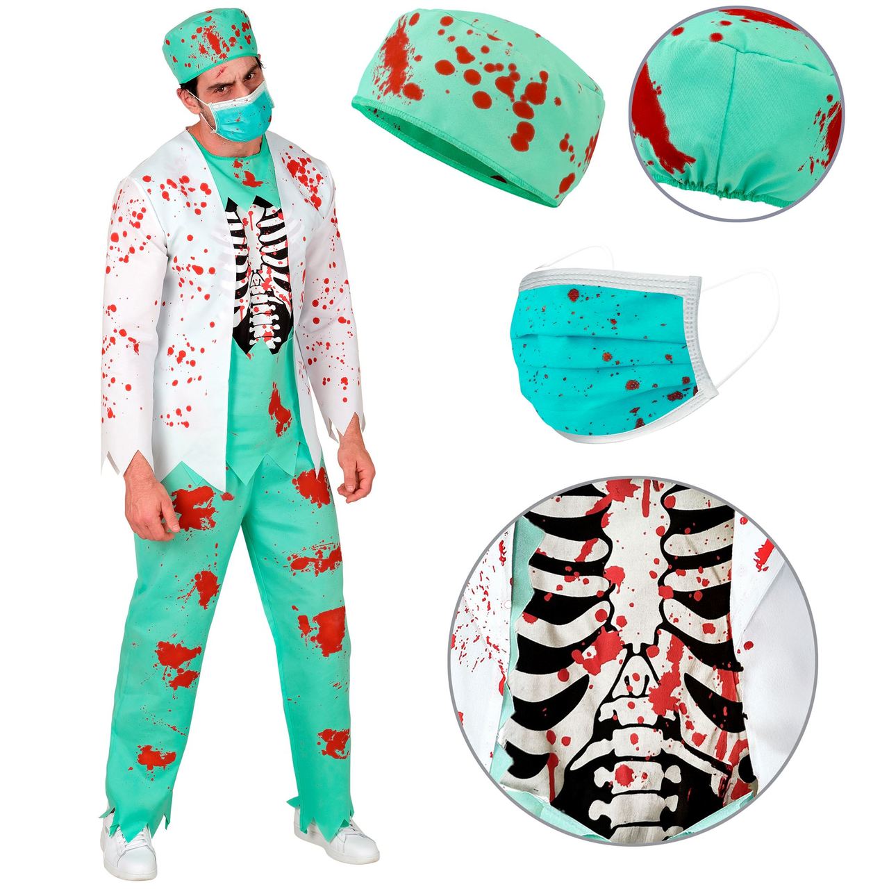 Costume da Dottore Zombie per uomo