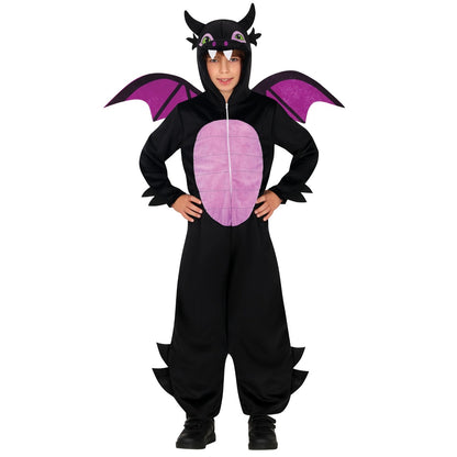 Costume di Drago Nero con Ali per bambini