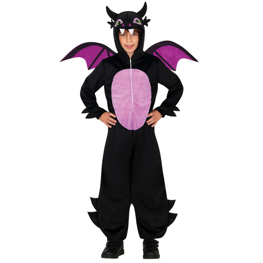 Costume di Drago Nero con Ali per bambini