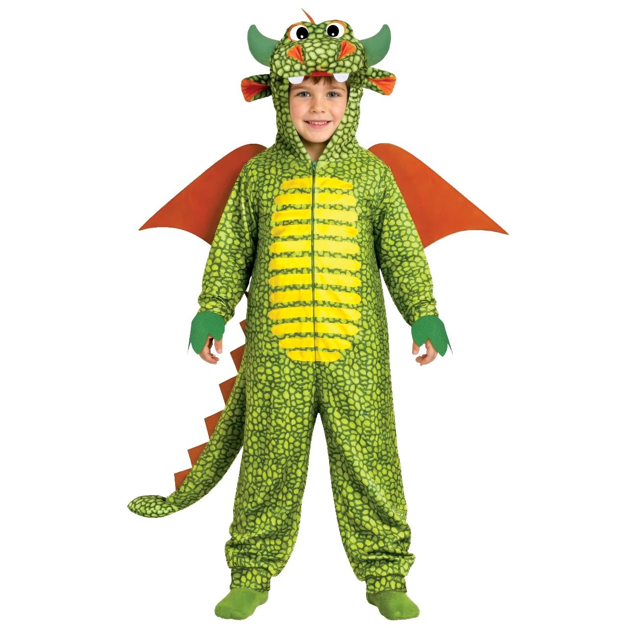 Costume da Drago Verde con Ali per bambino