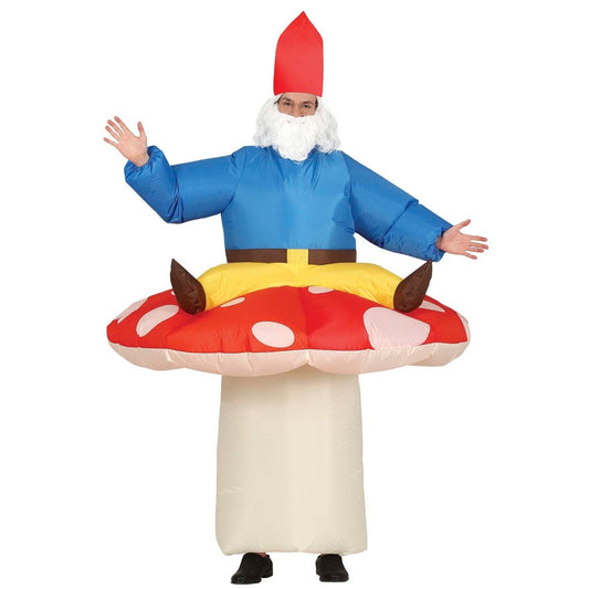 Costume da Nano su fungo Gonfiabile per adulto