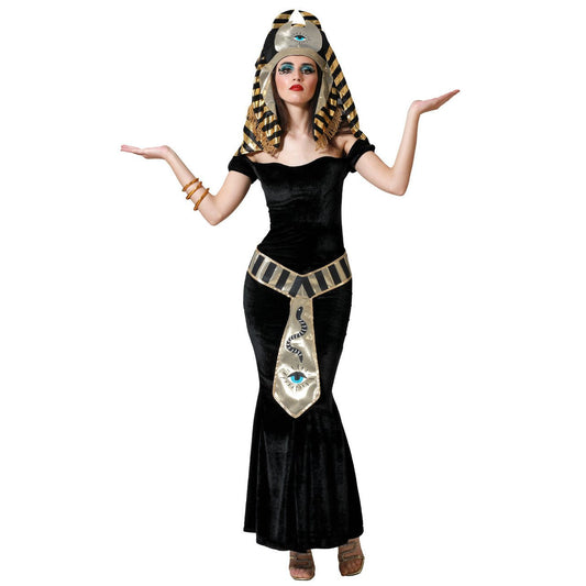 Costume da Cleopatra egiziana nero per donna