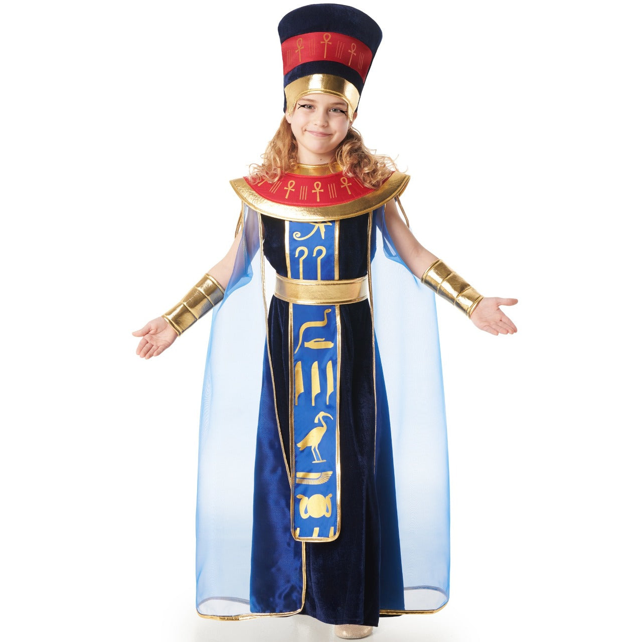 Costume da Faraona Egizia Blu per bambina