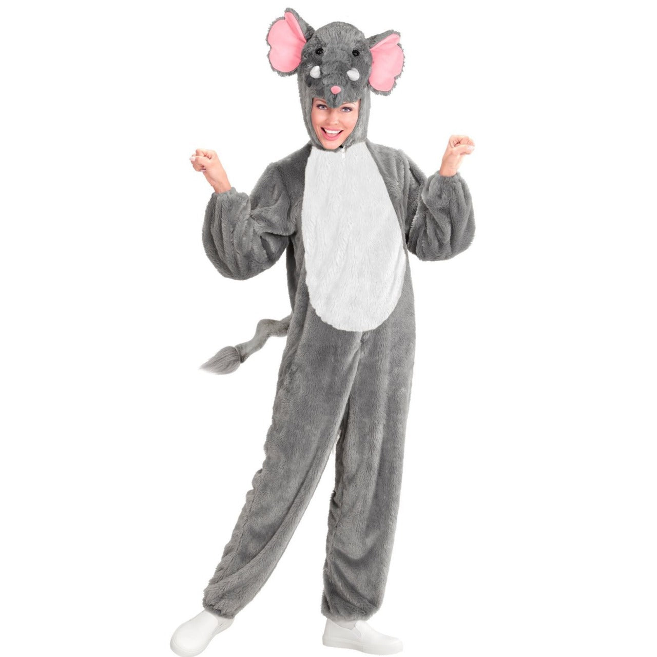 Costume da elefante in peluche per adulto