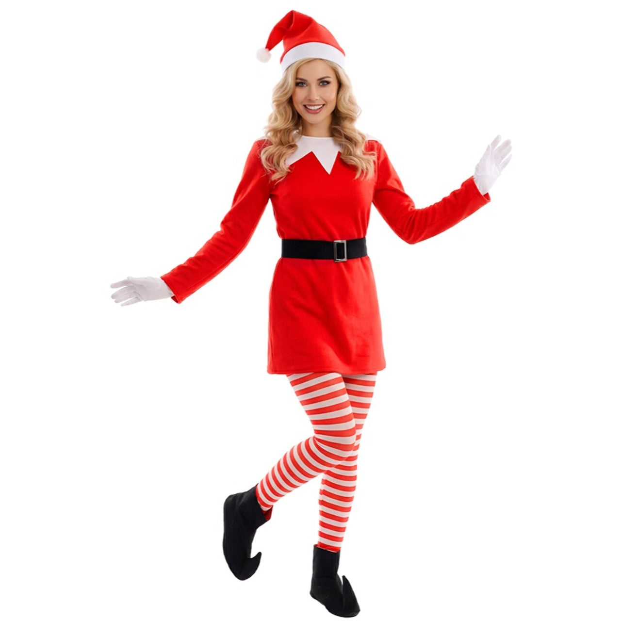 Costume da Elfa Divertente di Natale per donna
