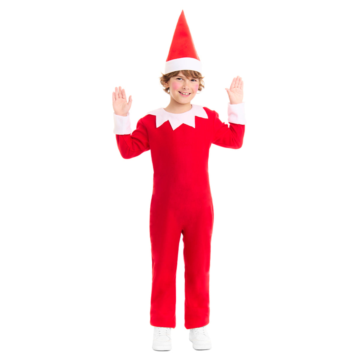 Costume da Elfo di Natale Rosso per bambini