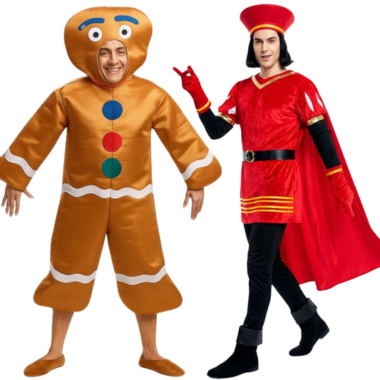 Costumi di coppia da Lord Farquaad e Biscotto