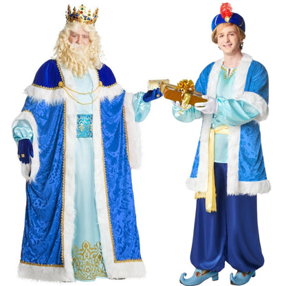 Costumi di coppia da Re Melchiorre e Paggio Extra